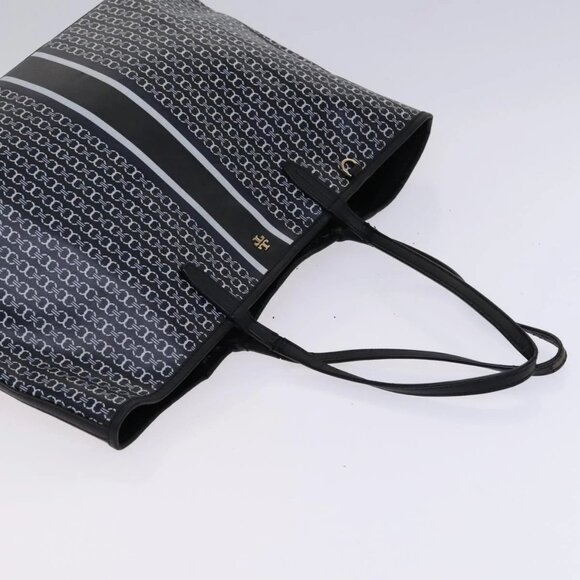 TORY BURCH Bally Tote Bag PVC Leather 2Set Black Yellow - Picture 5 of 14